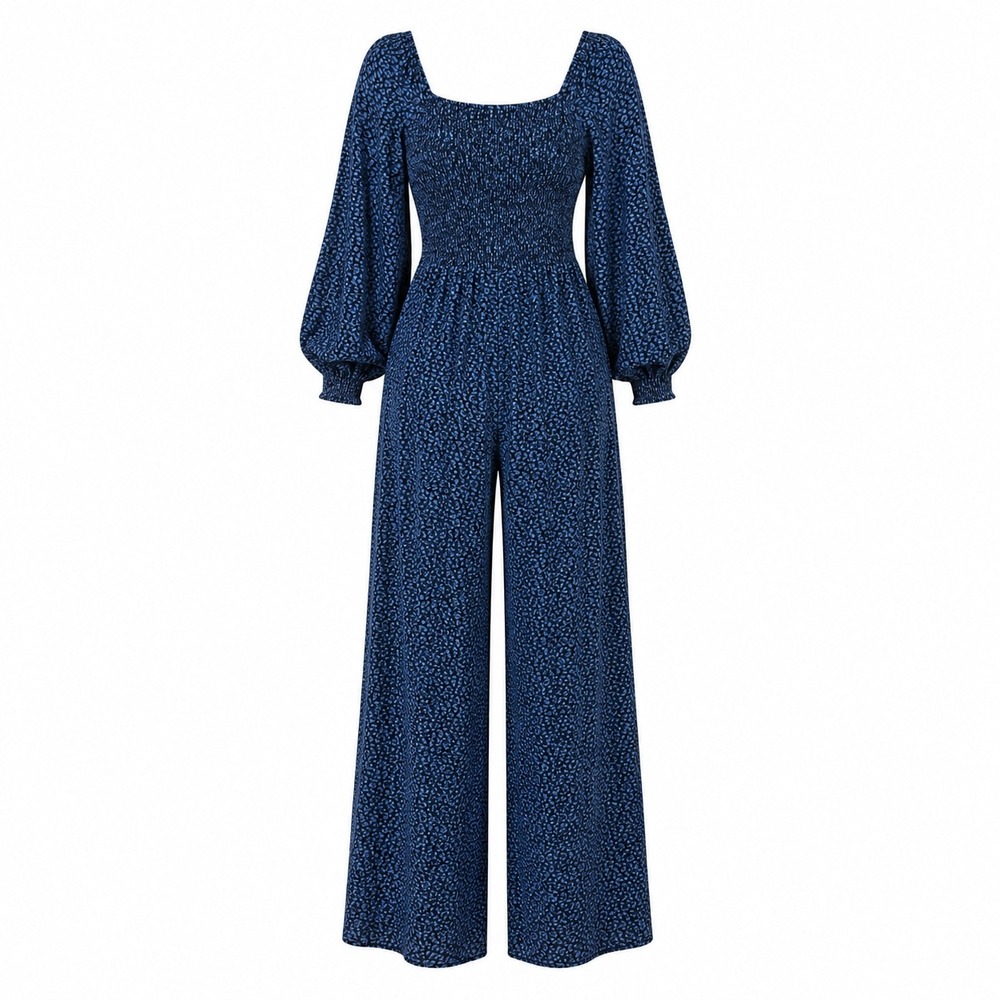 Madewell Floral Smocked Jumpsuit 10 Viscose Cottagecore Boho Tie Back Romantic